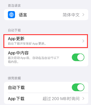 泰山苹果15维修中心如何让iPhone15APP自动更新